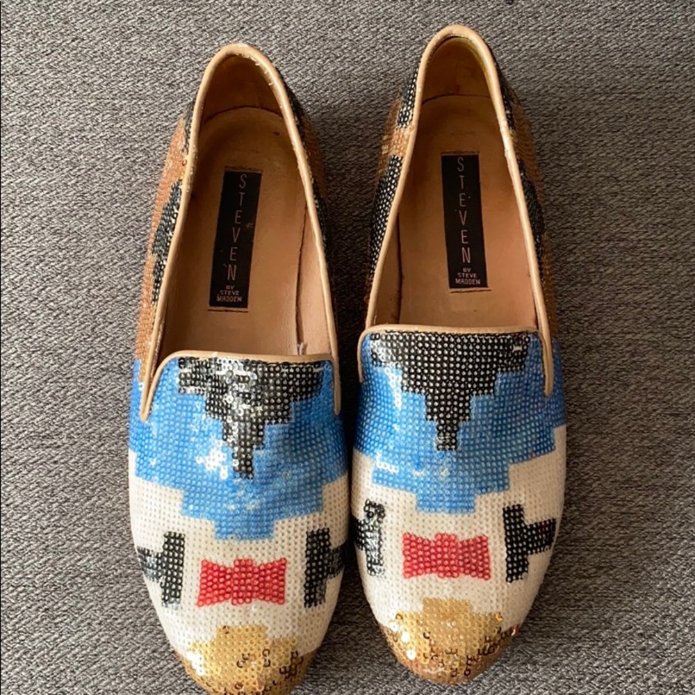 Steven by Steve Madden sequin flat.